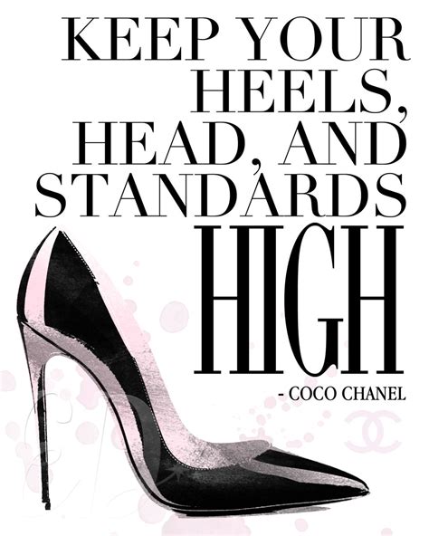 Coco Chanel quotes high heels